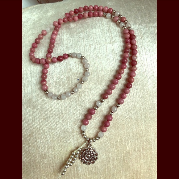 Necklace Mala Rhodonite - Picture 2 of 4
